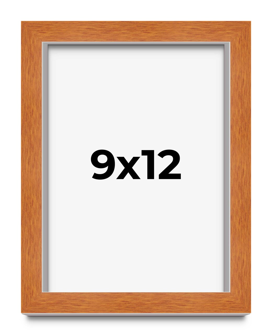 Photo Size Classic Brown Picture Frame - UV Acrylic, Foam Board Backing, Hanging Hardware